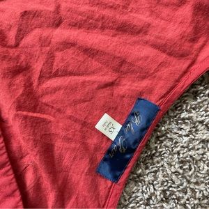 Blue rain size extra, small, rusty, red maxi dress with V-neck